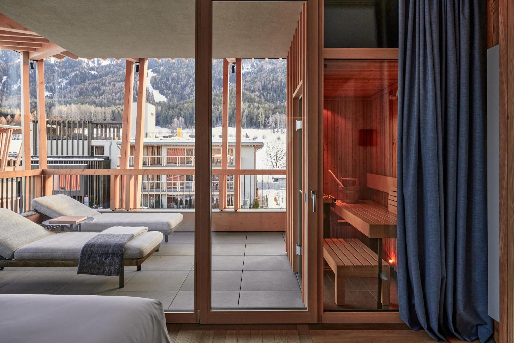 ריסקונה Falkensteiner Hotel Kronplatz - The Leading Hotels Of The World (Adults Only) מראה חיצוני תמונה Sauna